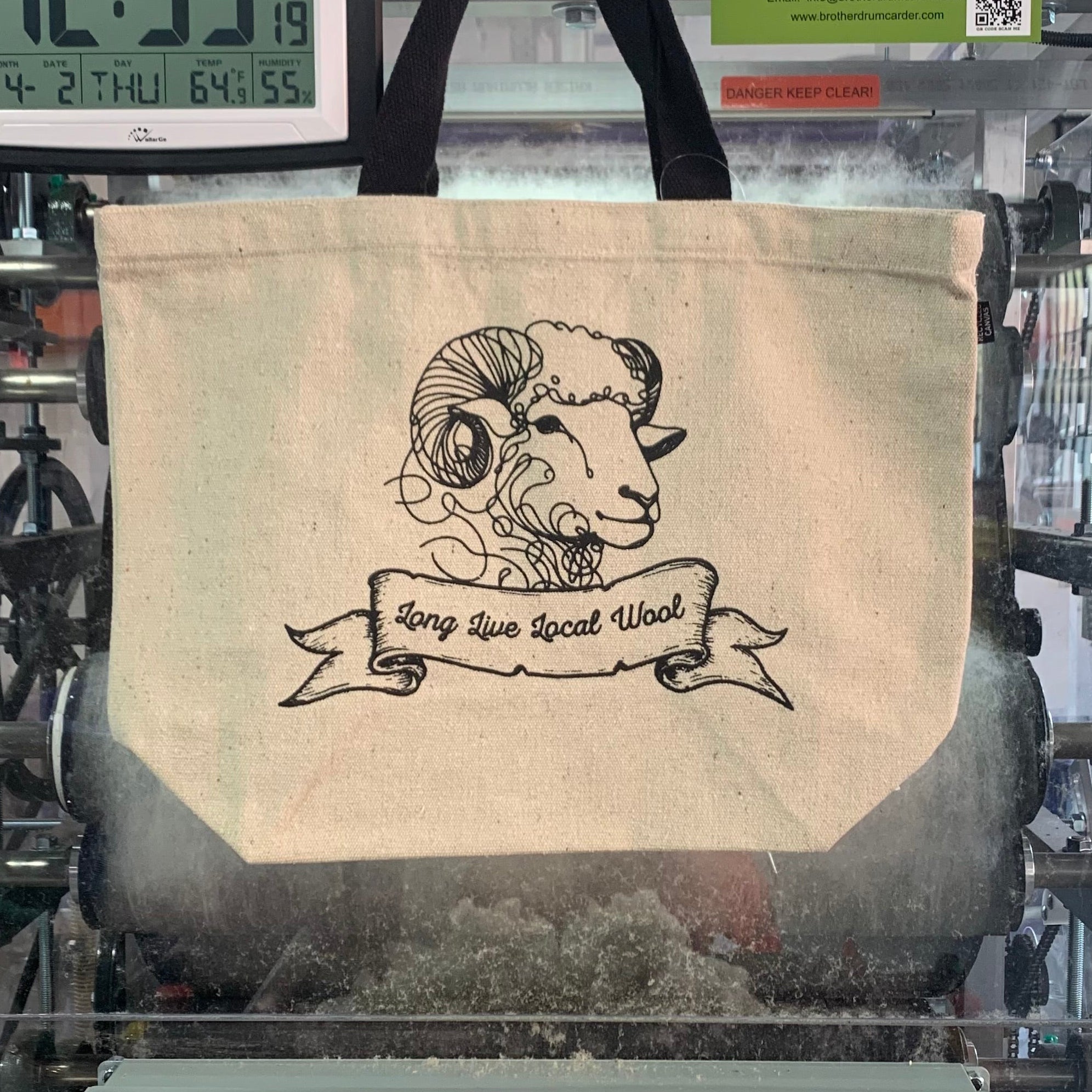 Long Live Local Wool Canvas Tote