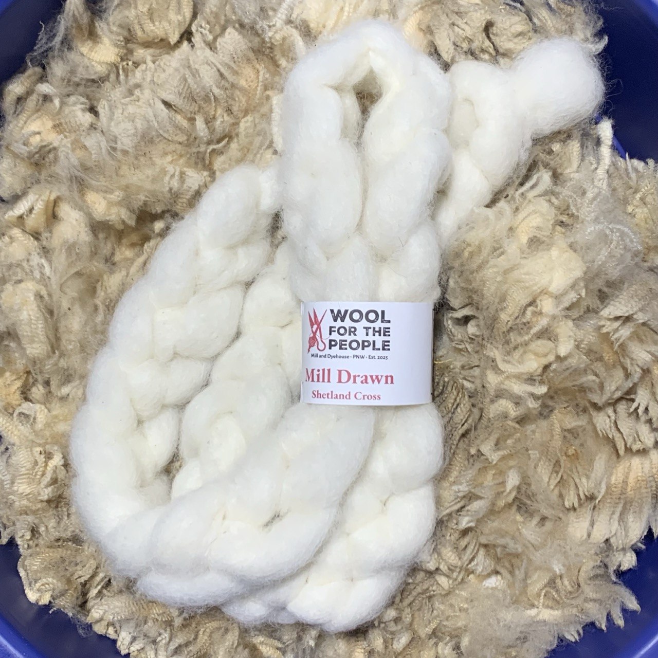 Mill Drawn Roving: Shetland Cross