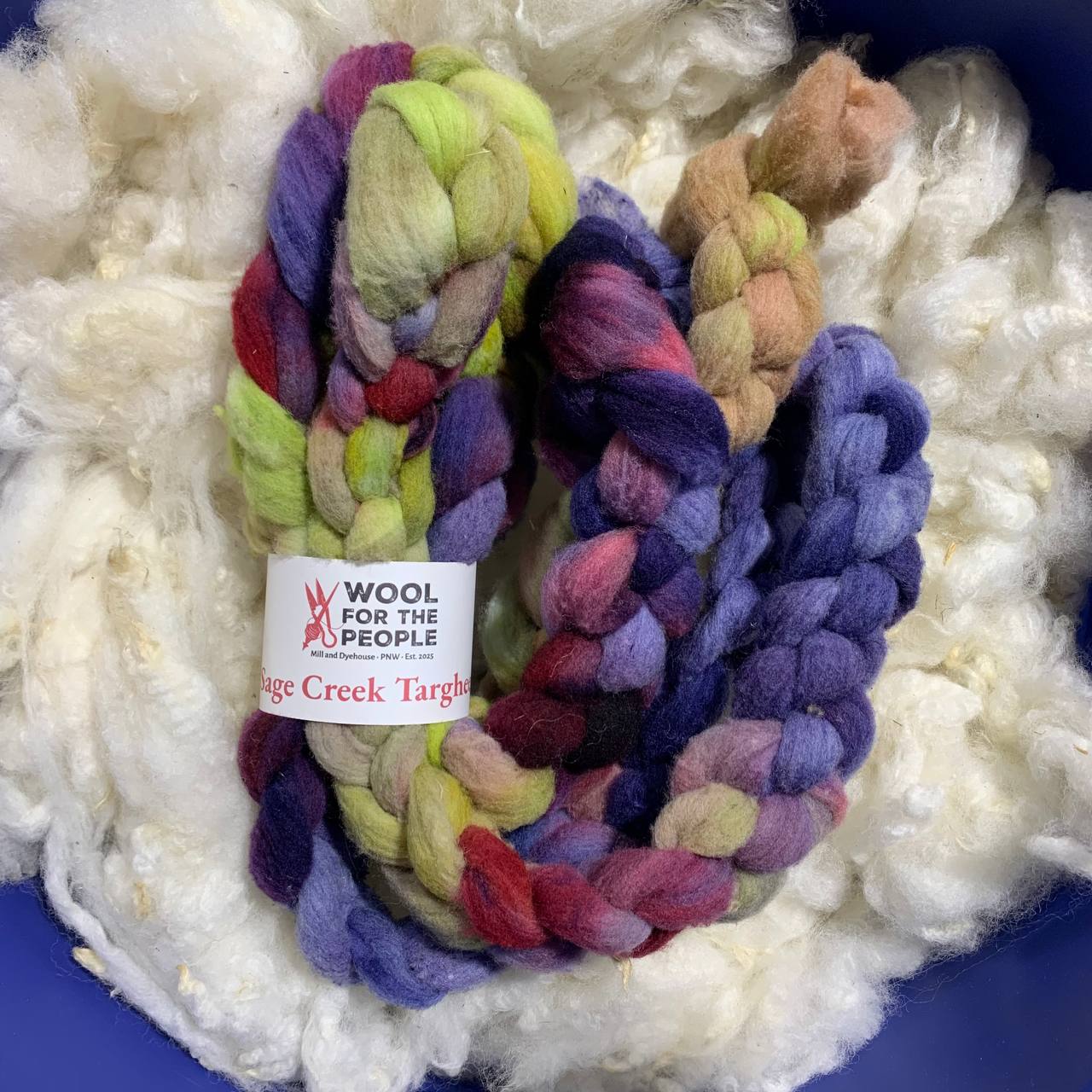 Mill Drawn Roving: Sage Creek Targhee