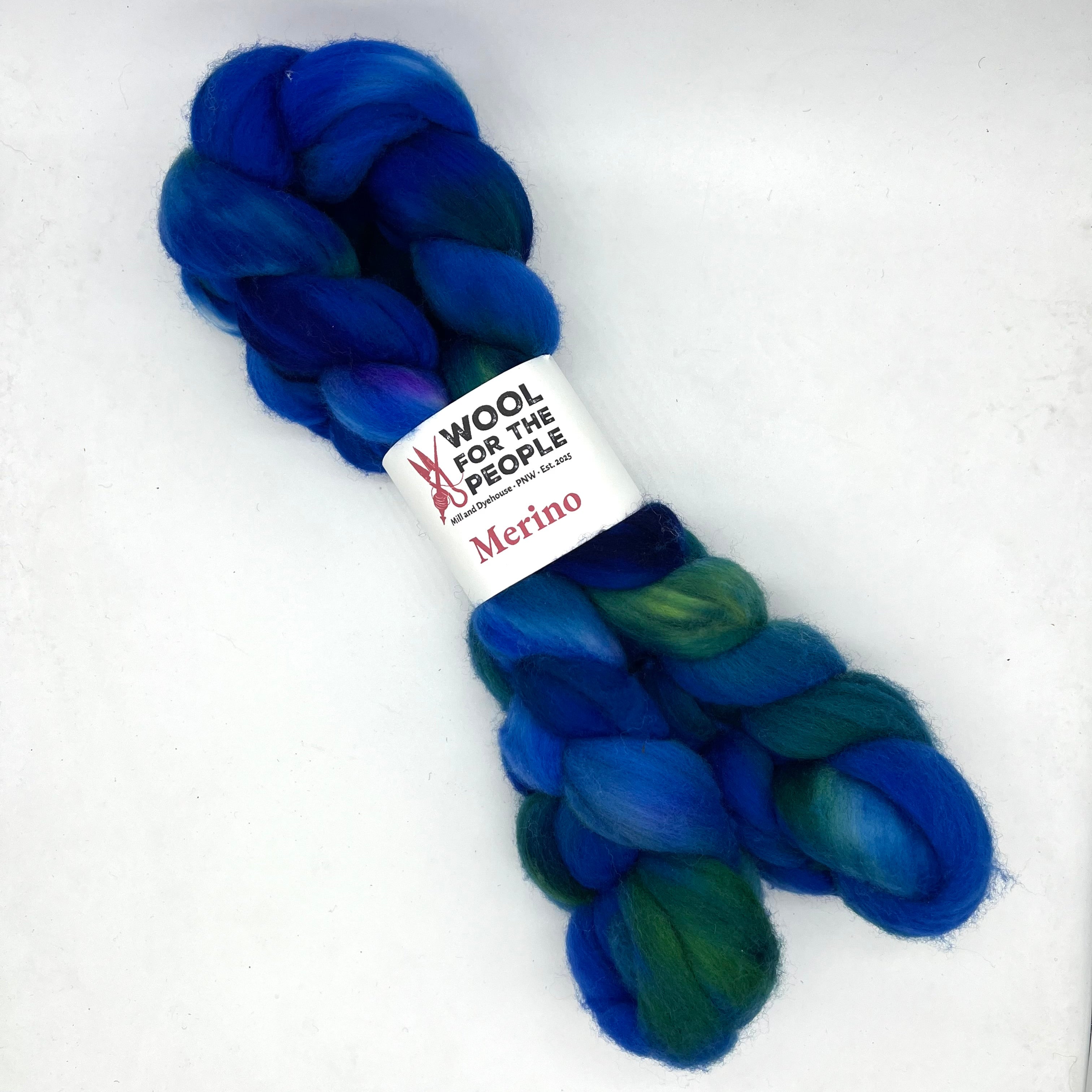 Merino: Hand Dyed Combed Top