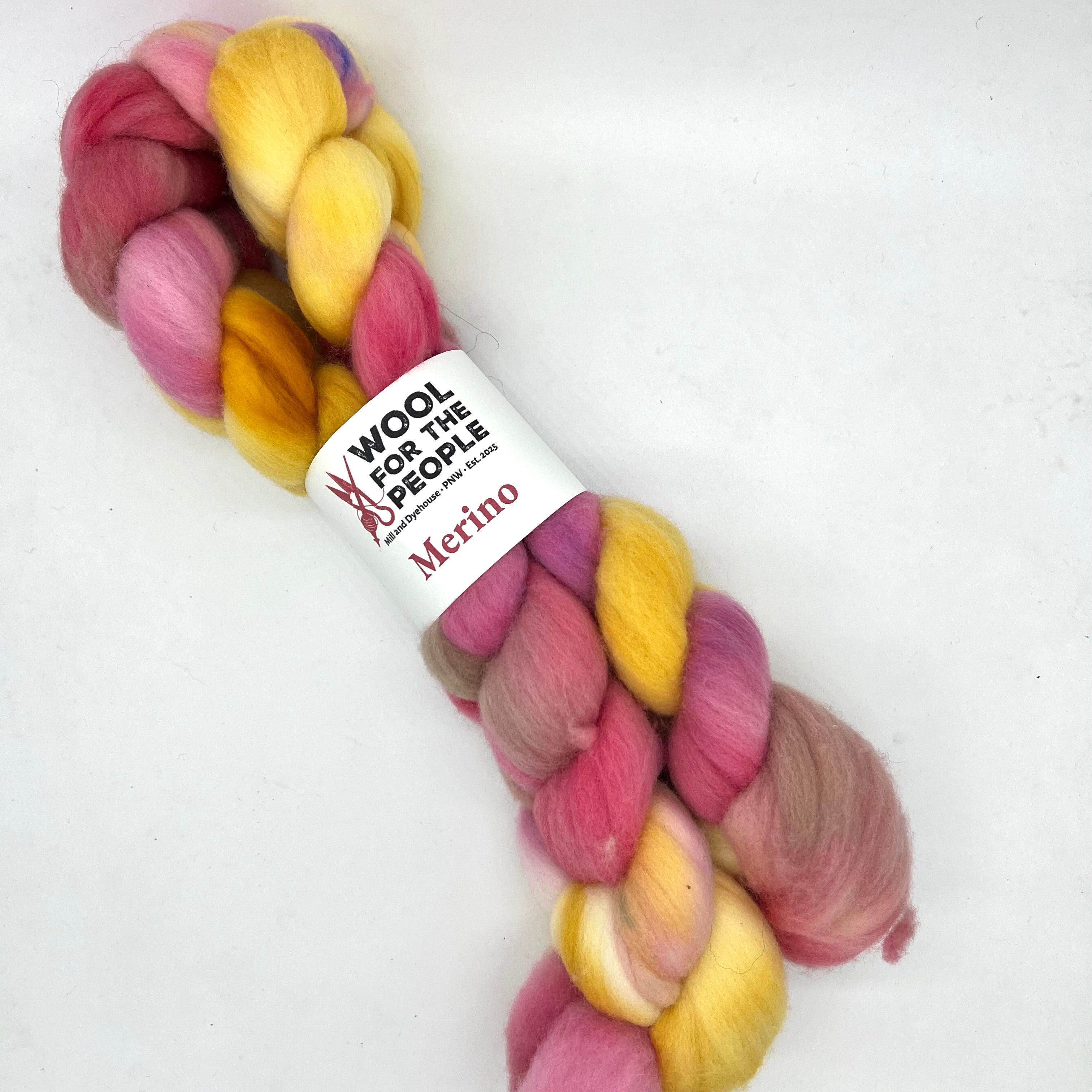 Merino: Hand Dyed Combed Top