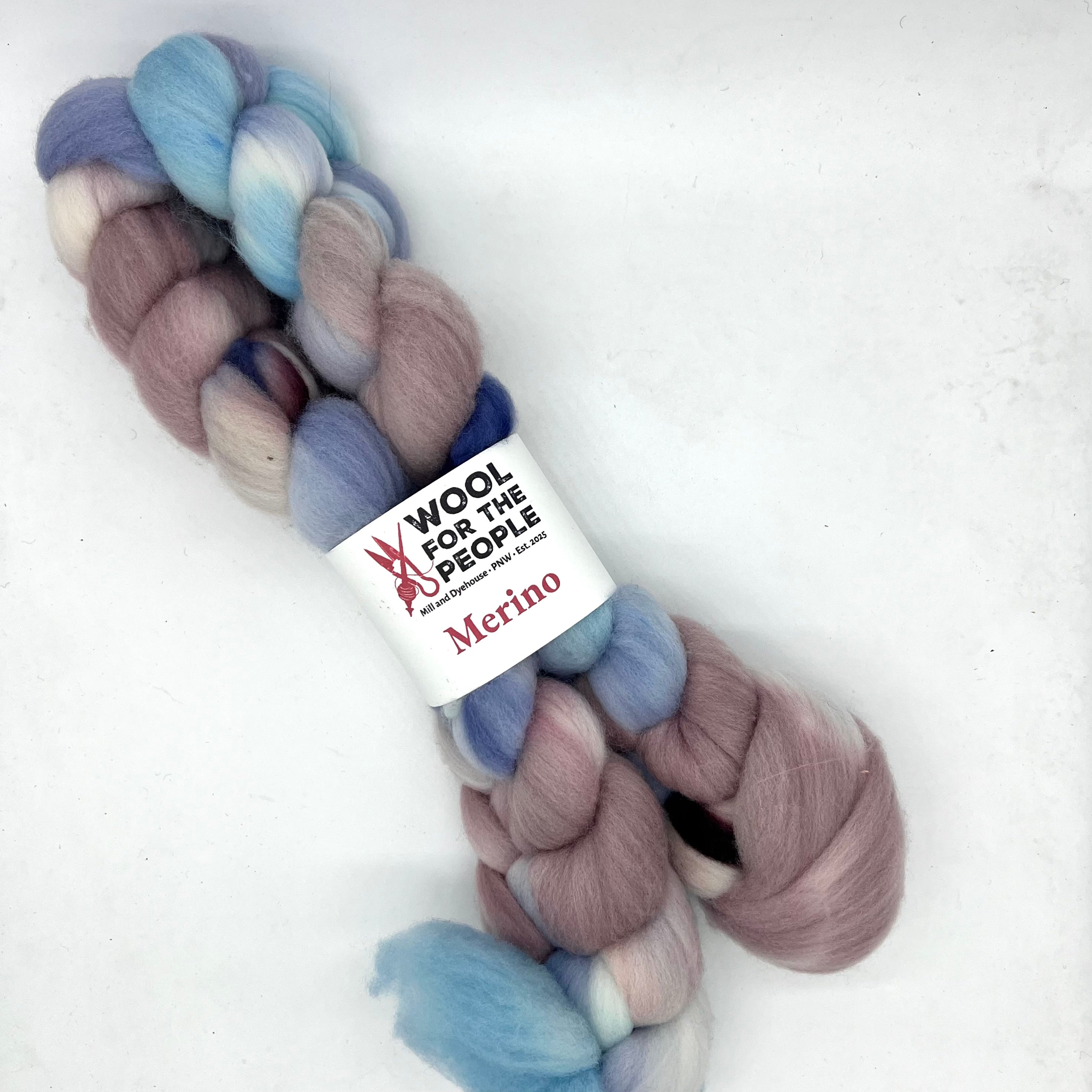 Merino: Hand Dyed Combed Top
