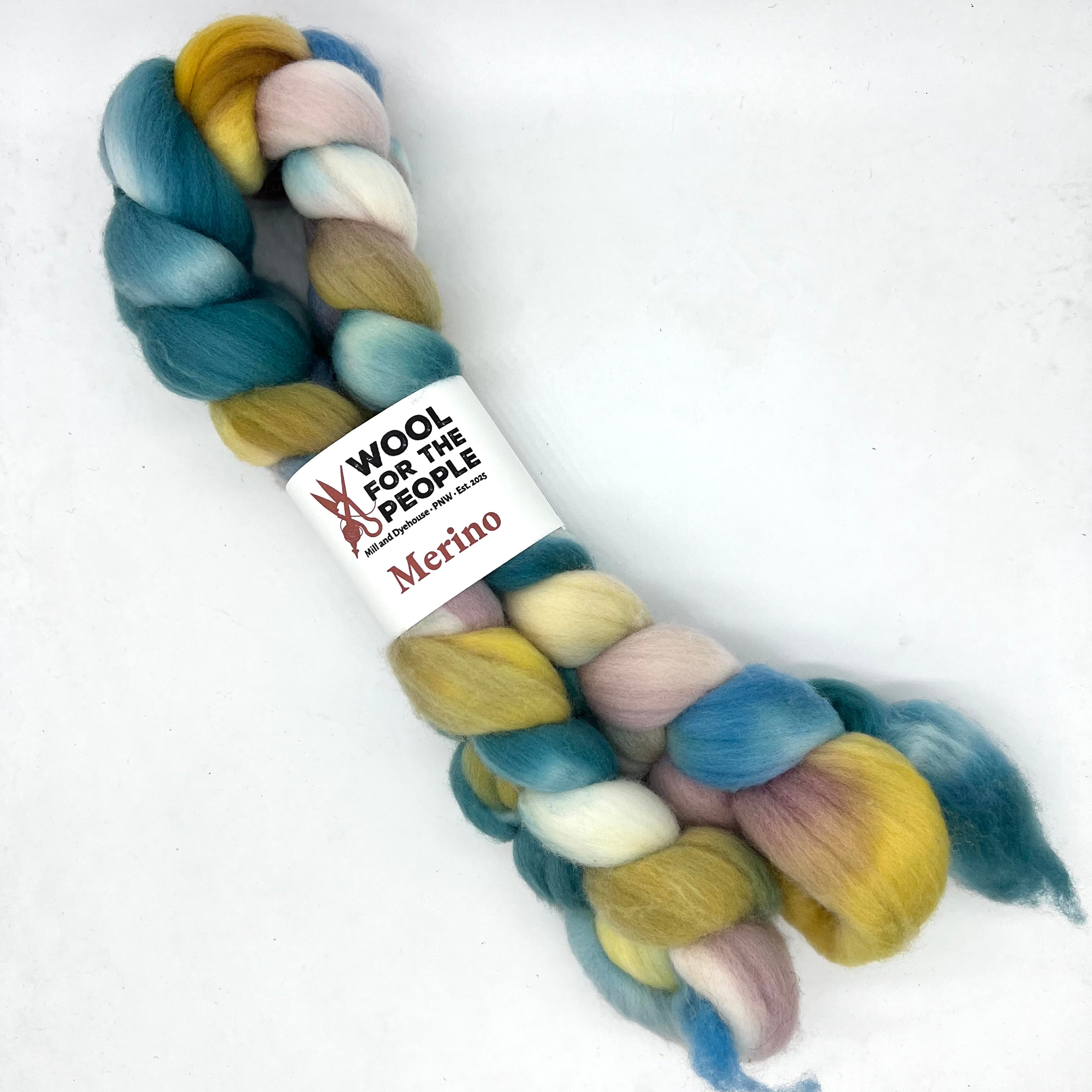 Merino: Hand Dyed Combed Top