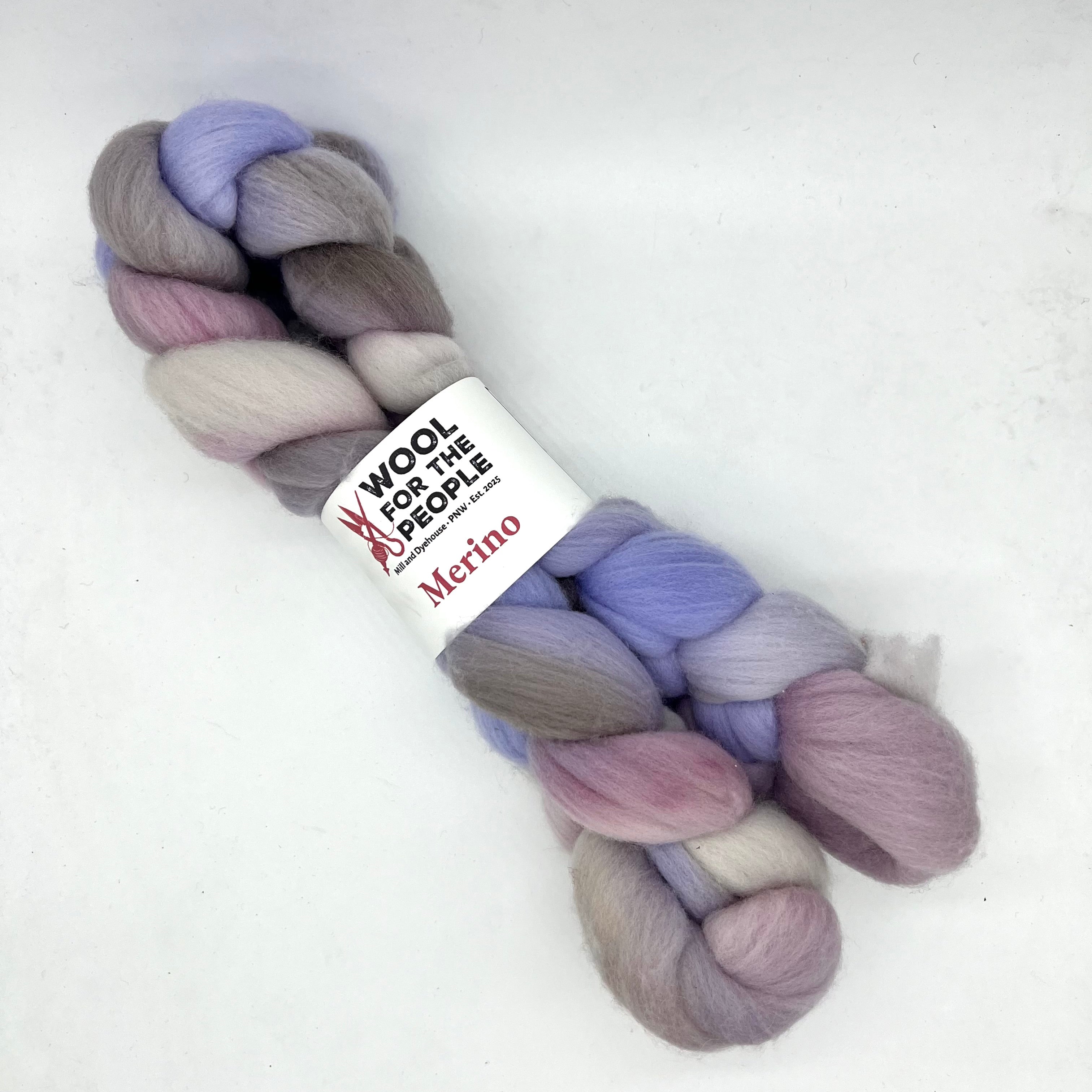 Merino: Hand Dyed Combed Top