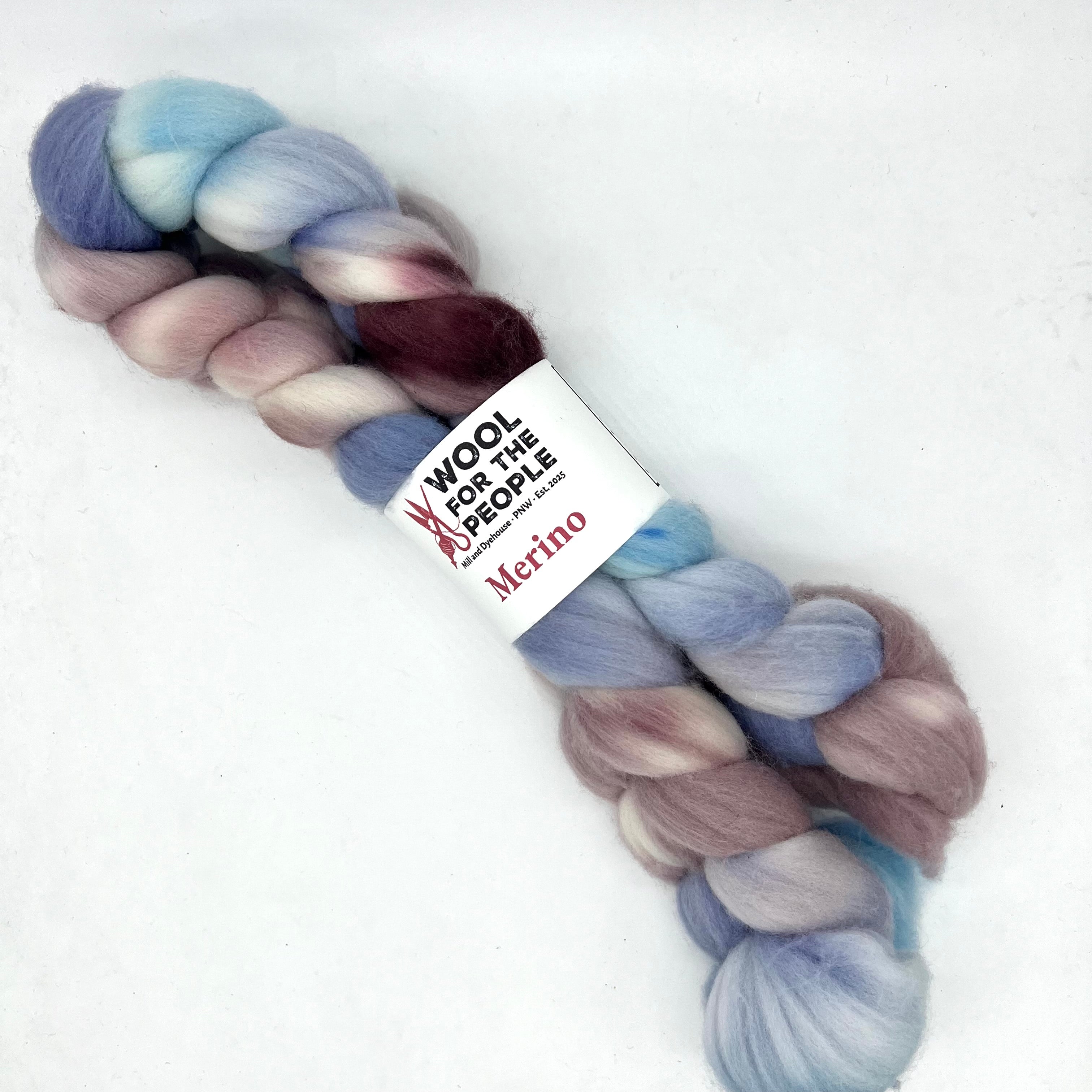 Merino: Hand Dyed Combed Top