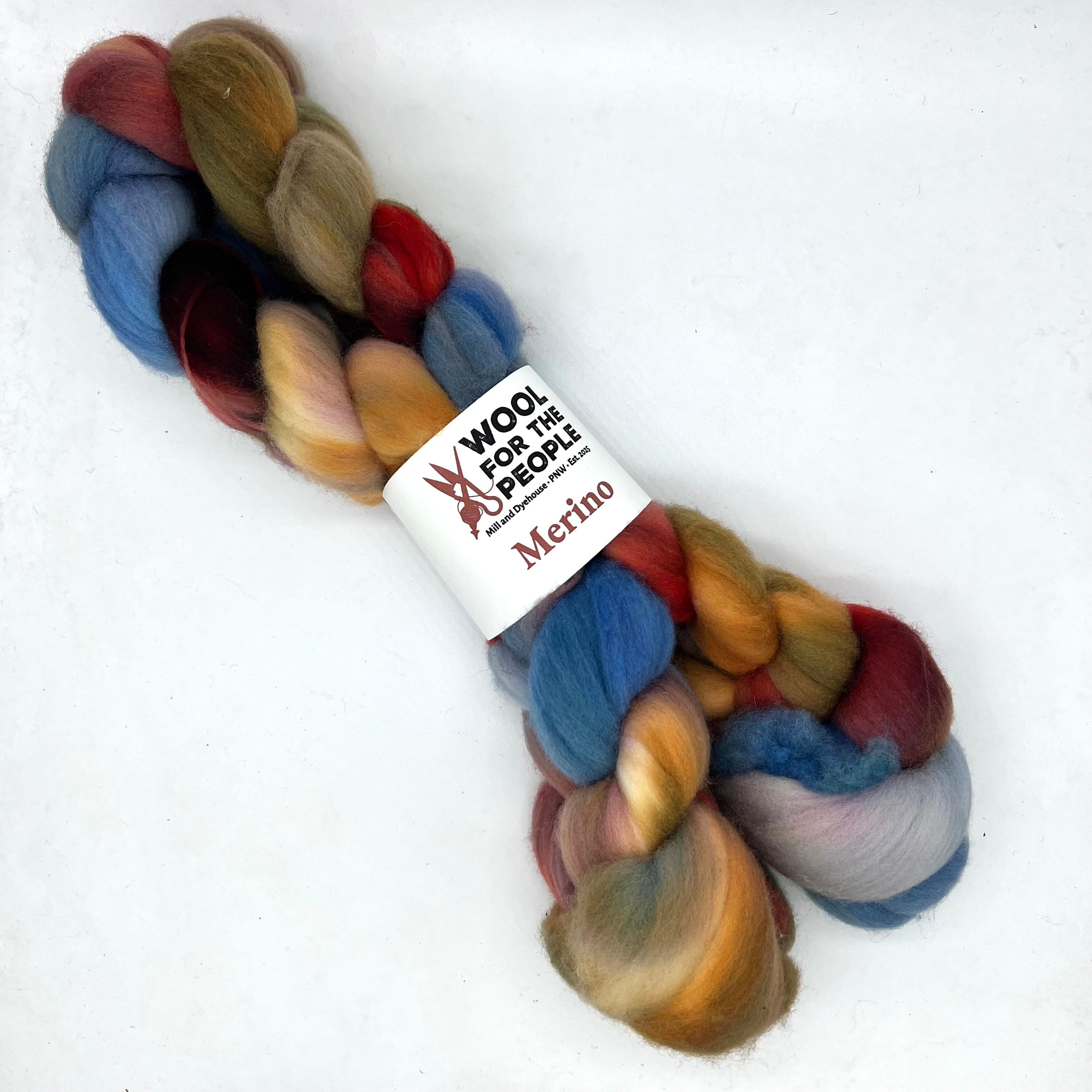 Merino: Hand Dyed Combed Top