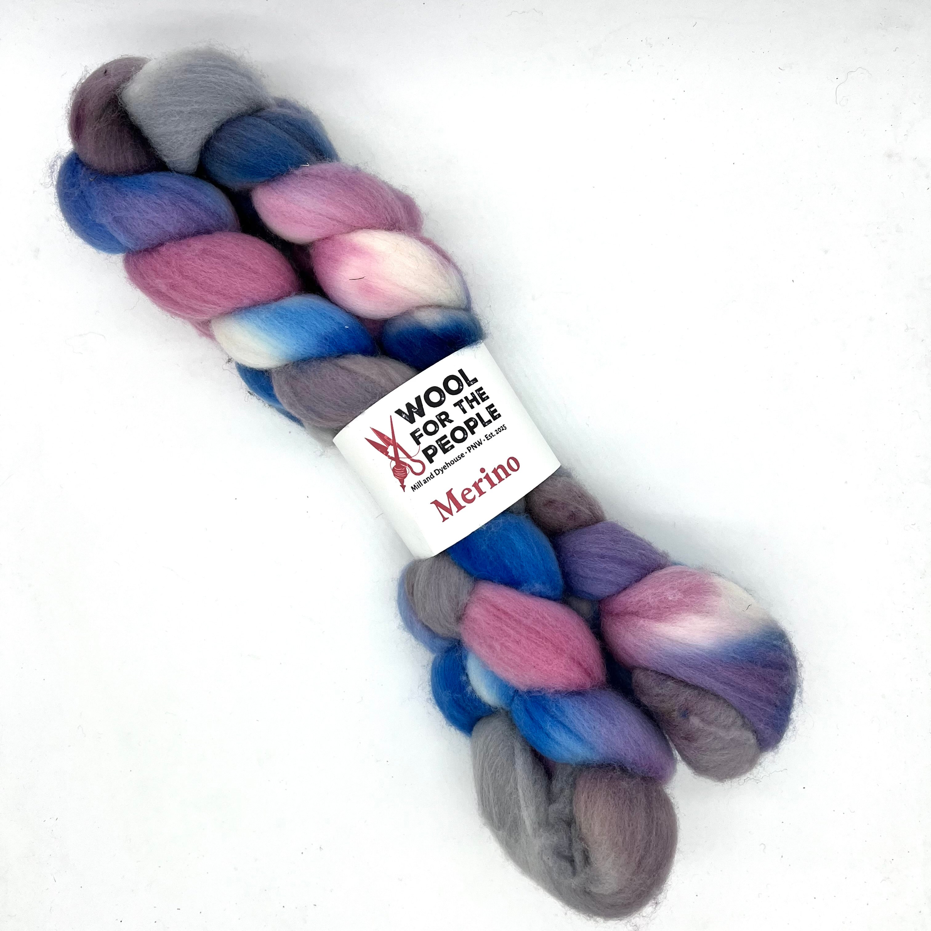 Merino: Hand Dyed Combed Top