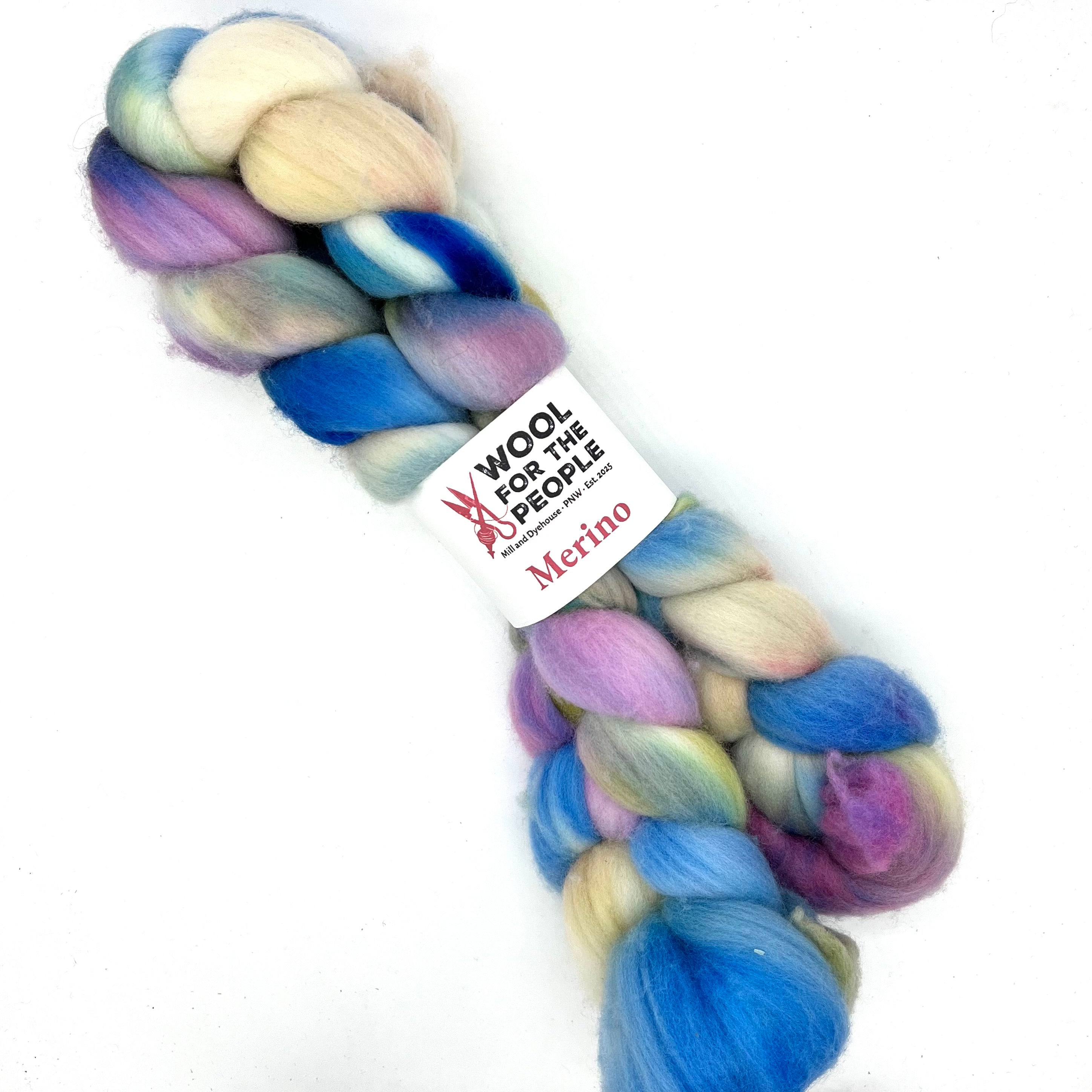 Merino: Hand Dyed Combed Top