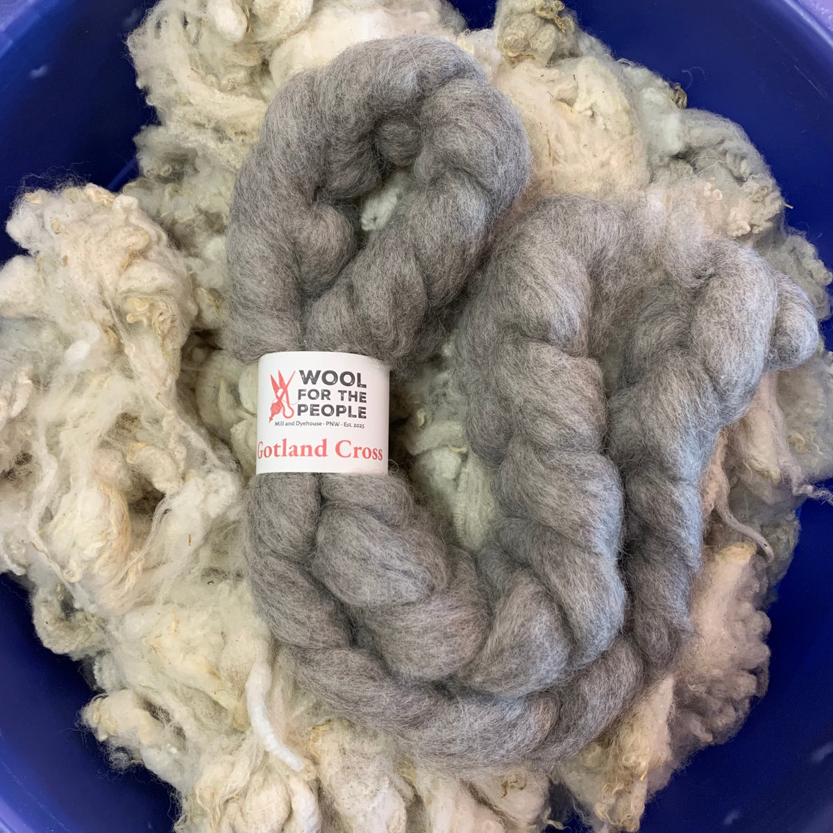 Mill Drawn Roving: Gotland Cross