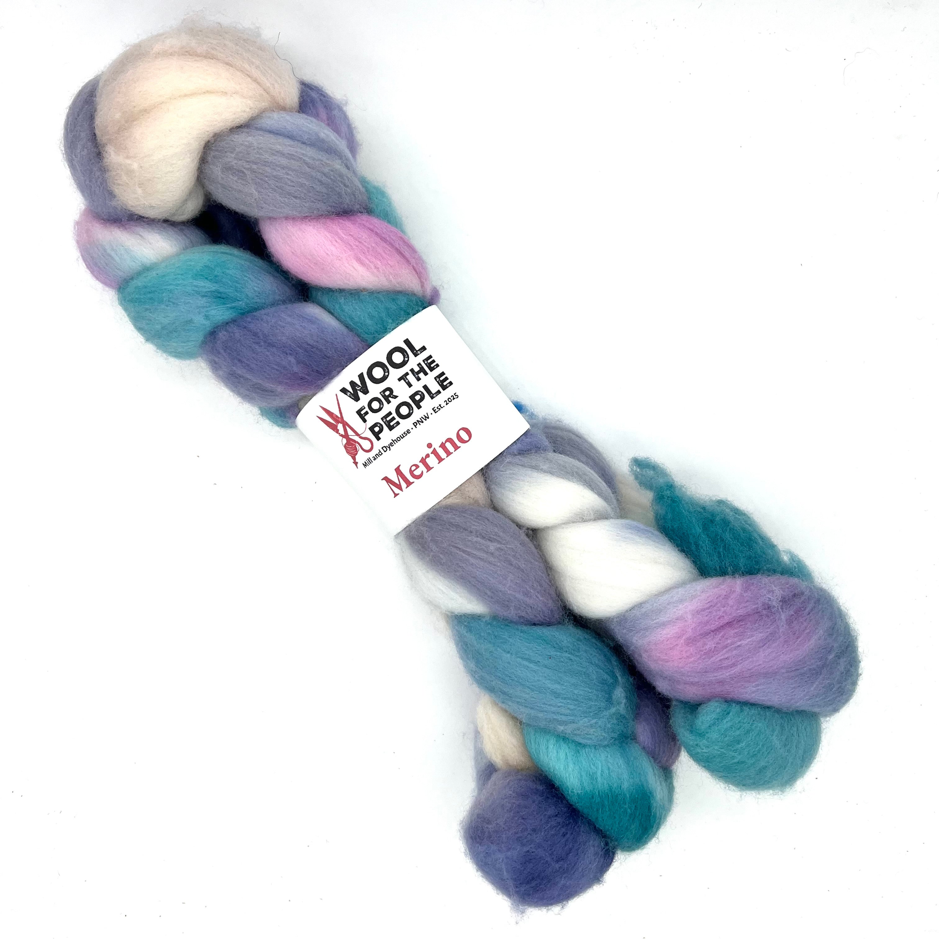 Merino: Hand Dyed Combed Top