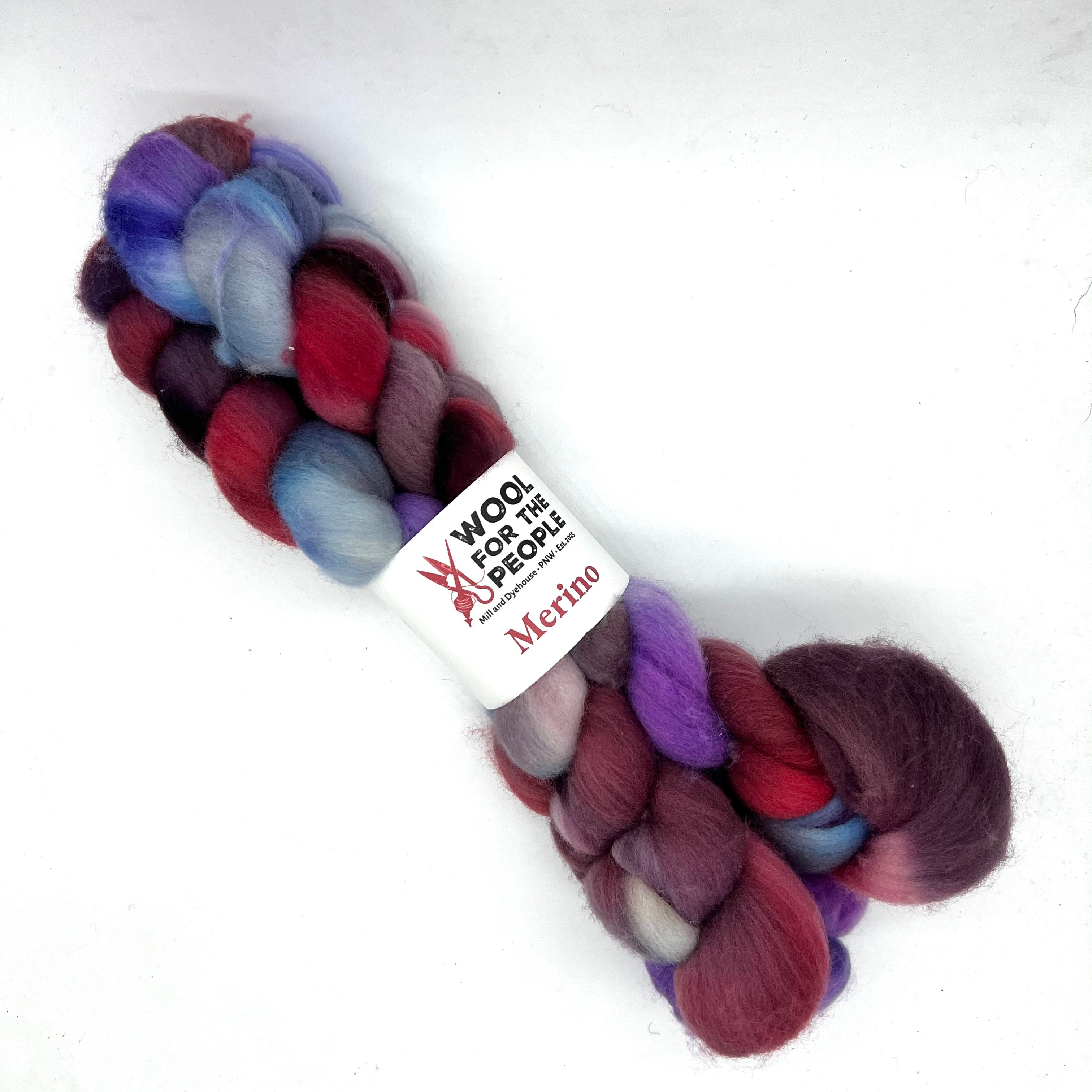 Merino: Hand Dyed Combed Top